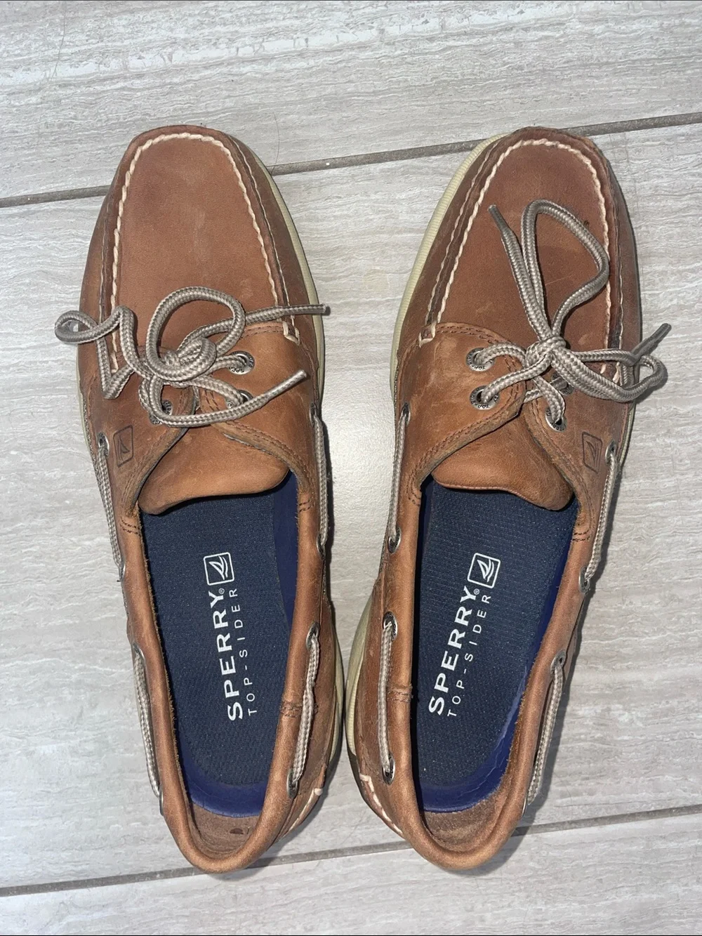 Sperry Chestnut Leather Men’s Boat Shoes
